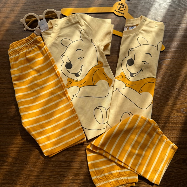 ست تیشرت شلوارک pooh السی ترک🧸💛