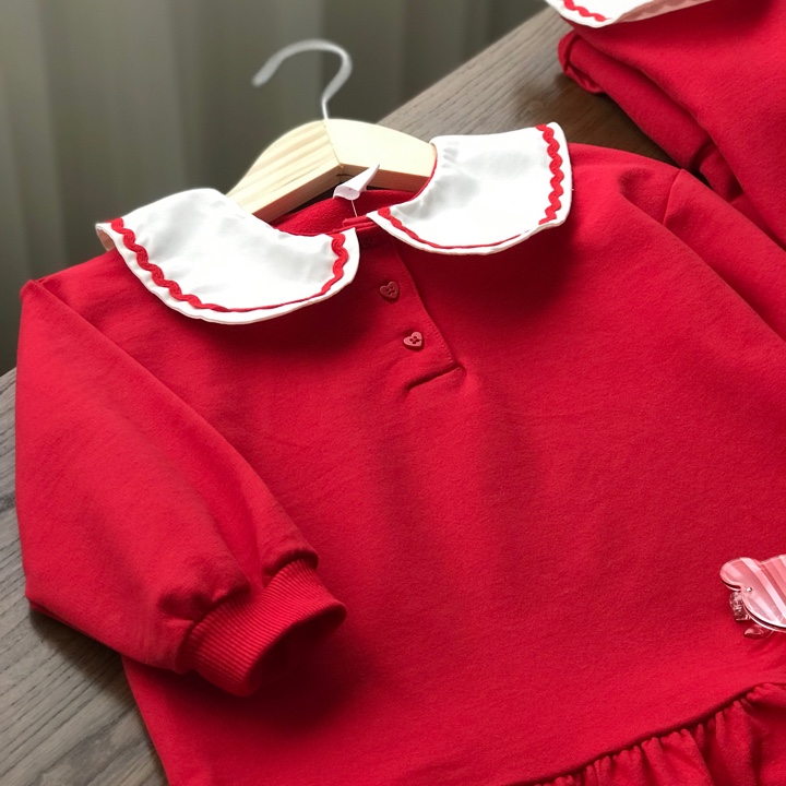 پیراهن دورس دکمه قلبی السی♥️🍉