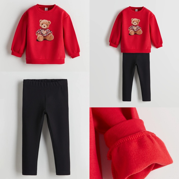 ست توکرک تدی قرمز السی