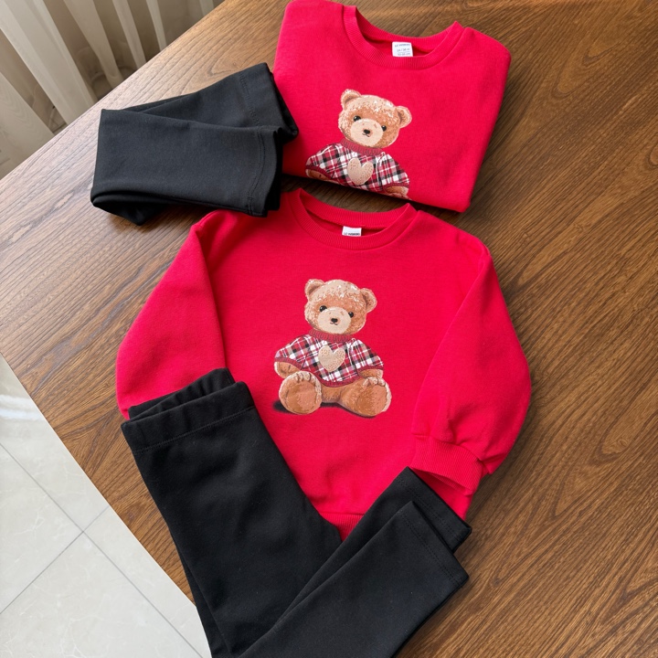 ست توکرک تدی قرمز السی