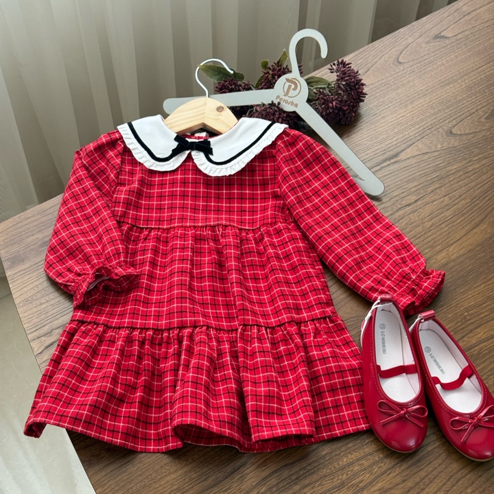 پیراهن یقه پاپیون السی ۴خونه