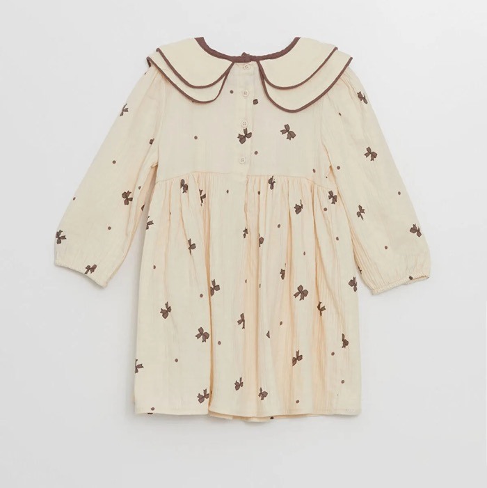 پیراهن دخترانه پاپیون السیوایکیکی 👧🏻