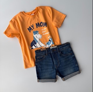 تیشرت my mom السی ترک🧡