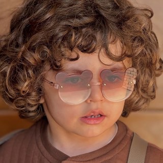 عینک تدی بچگانه بدون فرم قهوه ای