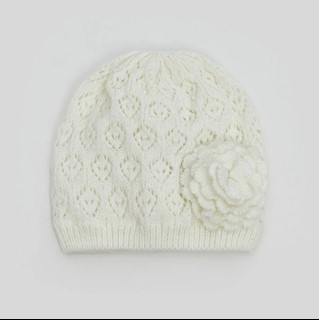 کلاه بافت تک گل لایه دار السی