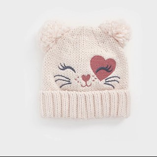 کلاه بافت پیشی قلبی السی😍