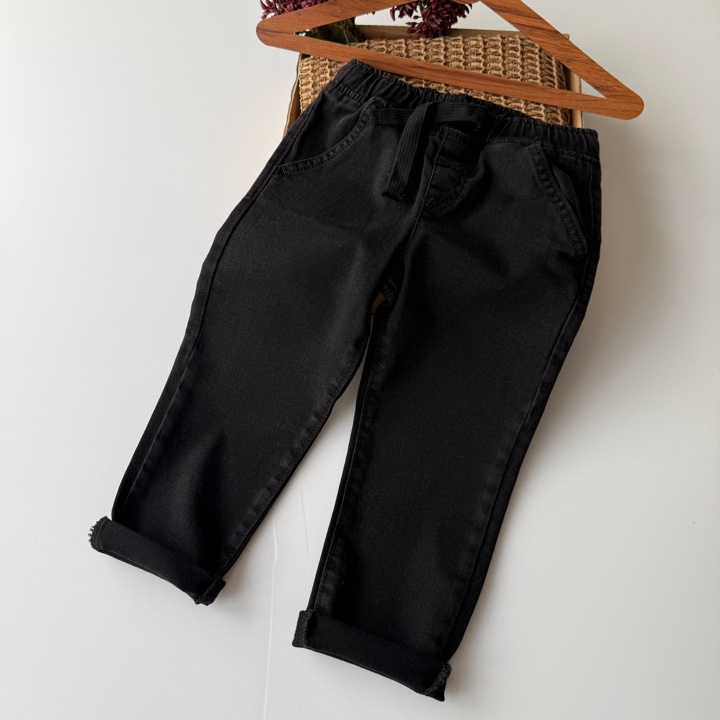 جین کمرکش مشکی السی ترک