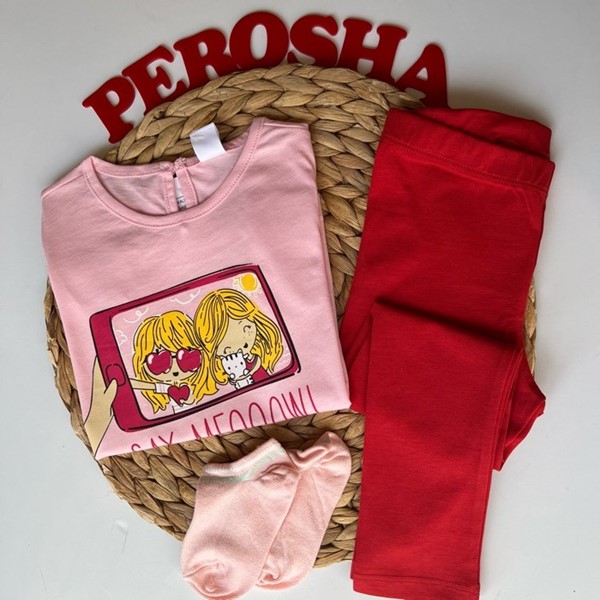 ست تیشرت شلوار دخترانه السی