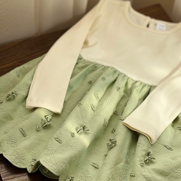 پیراهن السی‌ گل برجسته🍀