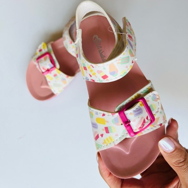 صندل دخترونه طرح بستنی