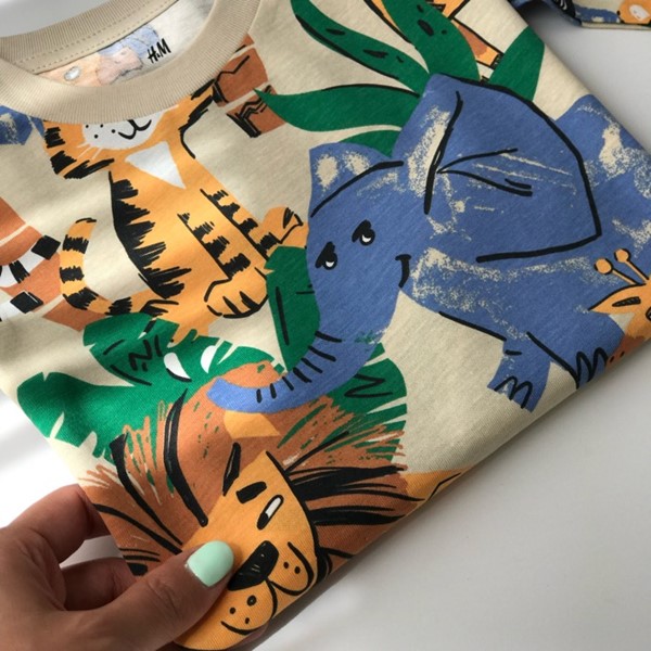 تیشرت حیوانات اچ اند ام🦁🐘