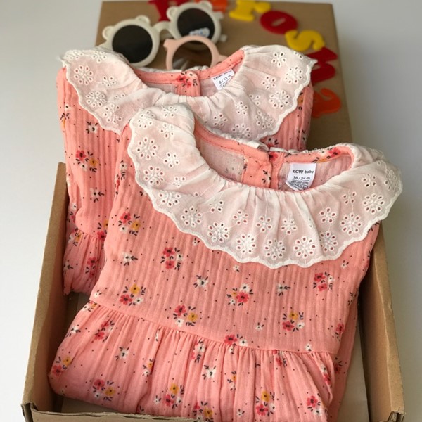 پیراهن یقه گیپور گلدار السیوایکیکی