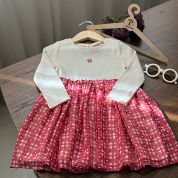 پیراهن دخترانه دامن حریر السی