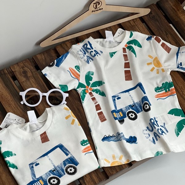 تیشرت پسرانه السی سفید🏝️🚙