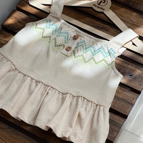 شومیز کرم رنگ السی