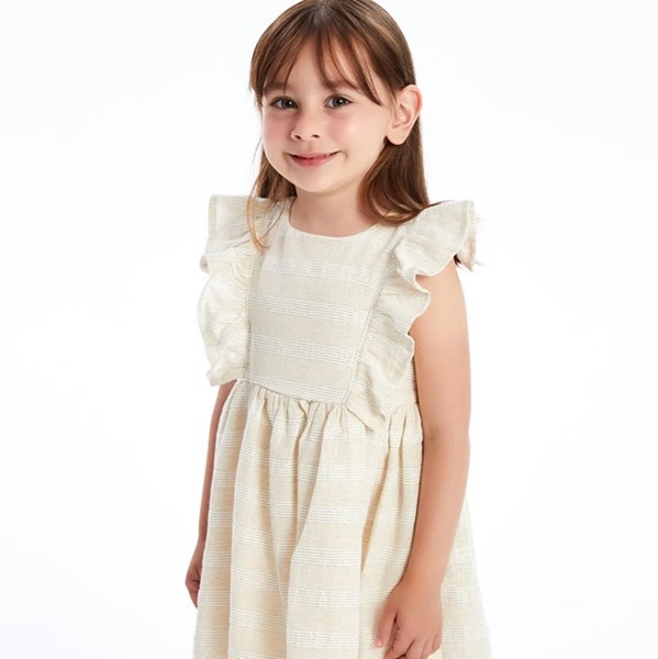 پیراهن دخترانه السی لمه دار