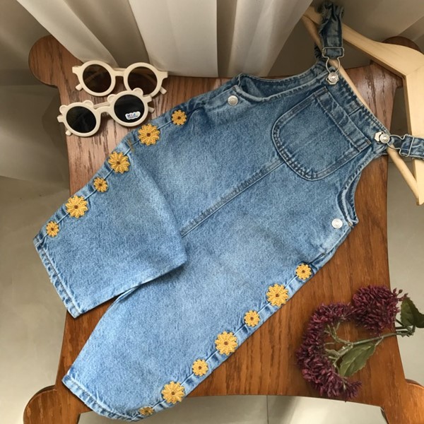 بیلر جین شلواری گل🌼