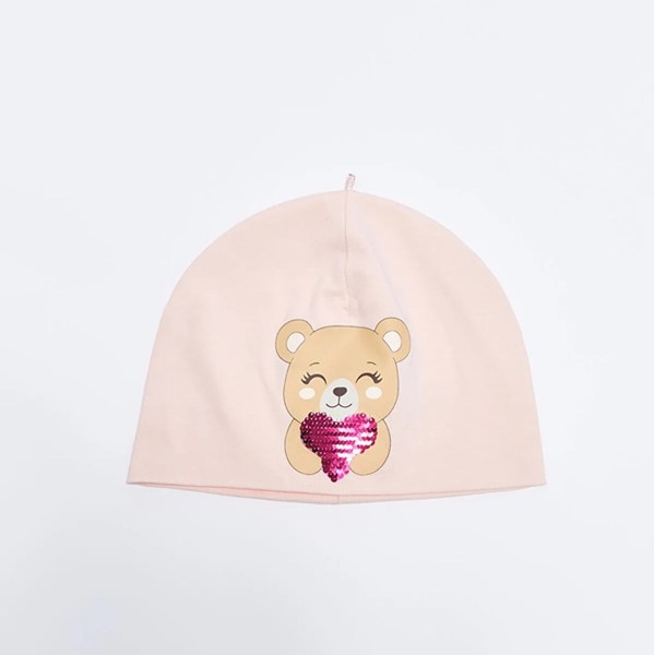 کلاه خرسی صورتی السی