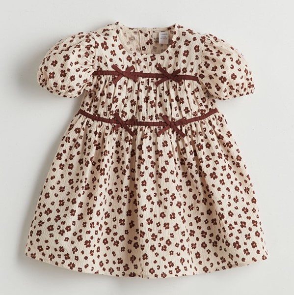 پیراهن پاپیون قهوه ای السیوایکیکی