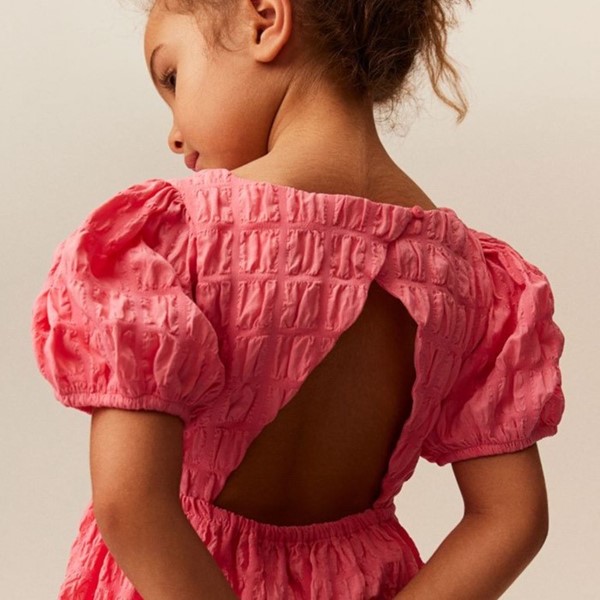 پیراهن دخترانه سرخابی اچ اند ام